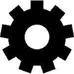 Icono de una rueda dentada