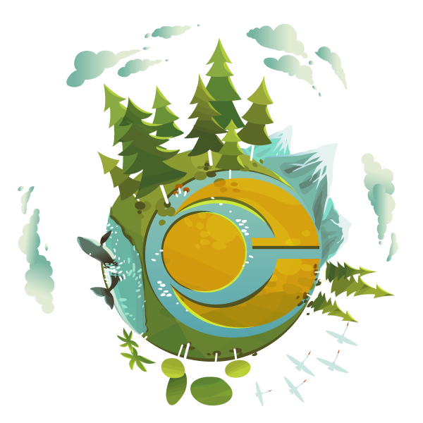 Icono Ilustrado De Ecoespacio